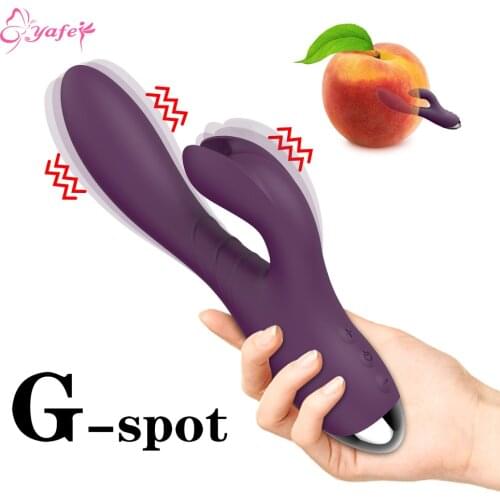 G-spot vibrator 10 speed USB rechargeable powerful dildo rabbit vibrator female clitoris stimulation massage adult sex toy