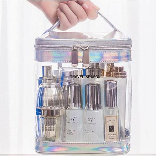 PVC Wash Bag Waterproof Cosmetic Storage Bag Transparent Travel Storage Bag Transparent Woman Toilet Bag