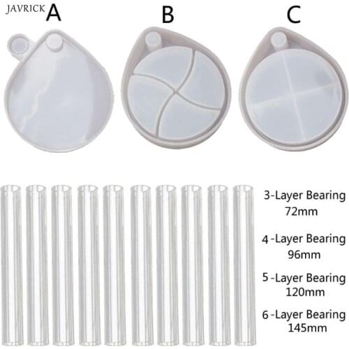 Teardrop Shape Rotating Jewelry Box Resin Casting Mold 3-Tiered Tray Jewelry Storage Organizer Silicone Mold Art Crafts