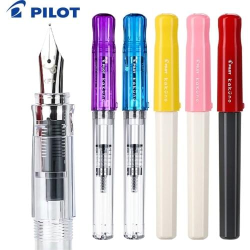 Japan PILOT KAKUNO Students Pen Calligraphy Writing Special Gift EF/F/M Tip Exchangeable Ink Sac FKA-1SR