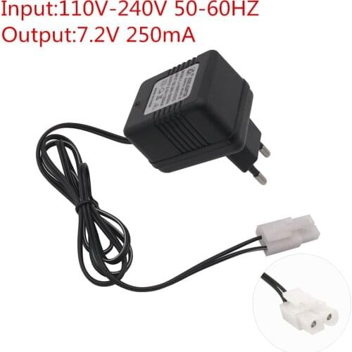 7.2V Charger Input AC 110V-240V Output 7.2V 250mA With Tamiya KET-2P Plug For Ni-Cd Ni-MH Battery For RC Toys Car