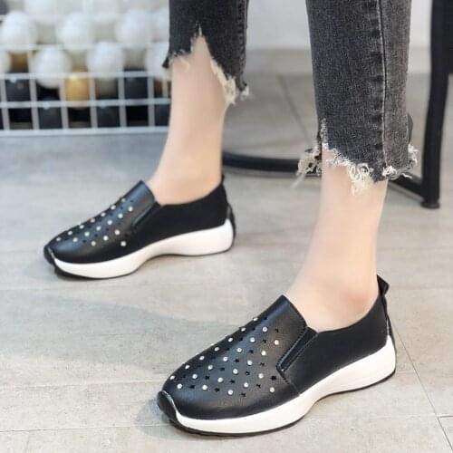 2021 Spring Autumn Women Bling Sneakers Casual Vulcanized Shoes Female Ladies Platform Comfort Crystal Loafers Fashion Shoes Hot