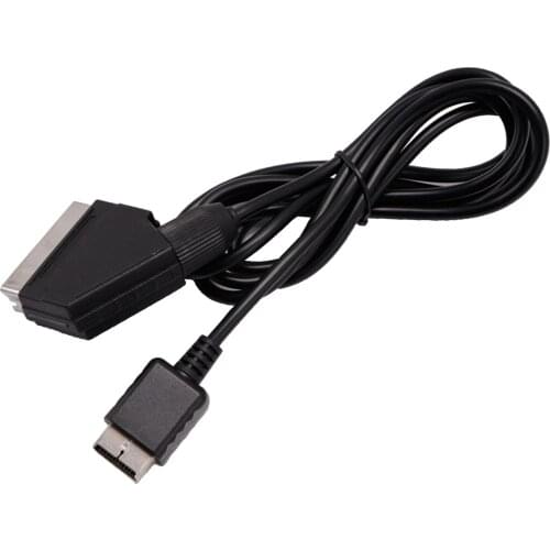 1.8m 6Ft RGB Cable TV AV Replaces fits for PS2 3 Console, with DVD and Game Function