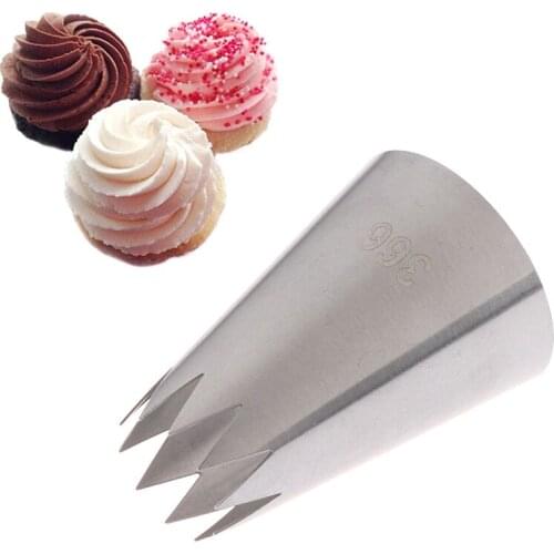 1pc New #366 Large Open Star Piping Nozzle Icing Cream Nozzles Bakeware Pastry Tips