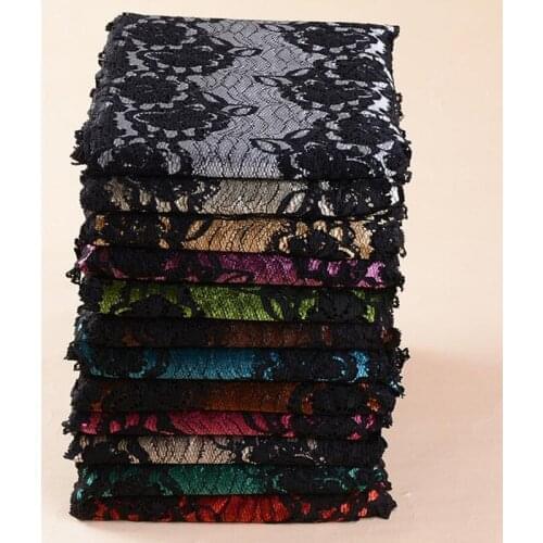 10Yards Lace Ribbon Lace Trim Fabric DIY Embroidered Black Lace Trimmings Elastic For Sewing Accessories Decoration 18cm Wide