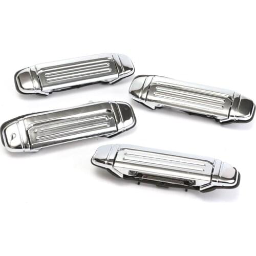 4pcs Car Mofaner Chrome Door Handle Replacement For Mitsubishi PAJERO 1992 1993 1994 1995 1996 1997 Car Accessories Door Handle