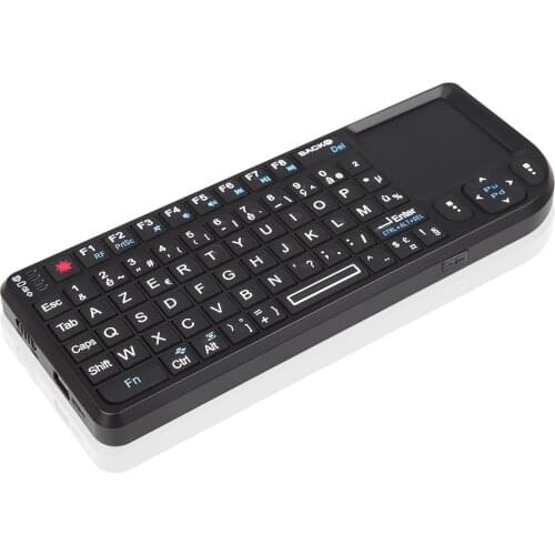 Four-Language Versatile A8 RF Mini Wireless Keyboard With Touchpad and Mouse