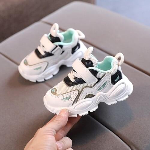 2021 Baby Sports Shoes Toddler Soft Sole Shoes Casual Shoes Spring Autumn Kids Sneakers 1-6 Years Boys Girls Running Shoes 21-30