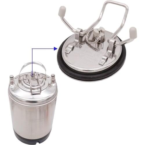 New Replacement Corny Keg Lid with PRV & O-ring Fits all normal Corny kegs Stainless Steel Homebrew Beer Keg