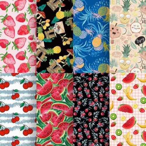 20x33cm Watermelon Faux Leather Sheets Cherry Banana Synthetic Leather for DIY Earrings Hair Bow,1Yc19907