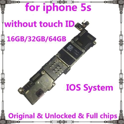 Good working Original motherboard for iphone 5S 16gb 32gb 64gb High quality mainboard with full chips & IOS System logic board