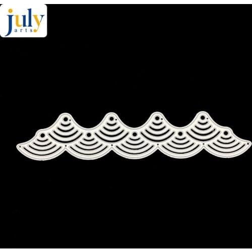 Julyarts Waves Metal Cutting Dies for DIY Scrapbooking Photo Album Embossing Paper Cards Craft Template Cutting Dies