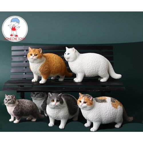 JXK064 cute Animal Scene Ornaments 1/6th British Shorthair Fat Cat pet model fit 6'' soldier Figure doll Accessories gift toys