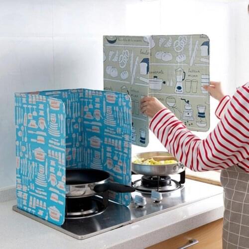 Wall Oil Splash Guard Foil Gas Stove Shield Oil Splatter Screen Tool Cooking Insulate Splash Proof Baffle Kichen Accessories