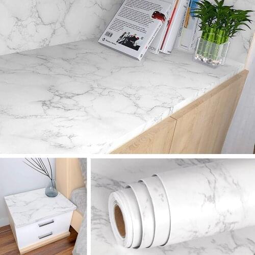 Nordic Style Wall Decor Stickers Vinyl Thickened Marble Cement Wallpapers for Living Room Furniture Self-adhesive Contact Paper