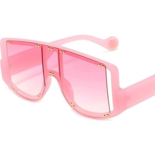 Classic Vintage Square Sunglasses Women 2021 Fashion Oversized Sun Glasses Ladies Big Frame Pink Shades Lentes De Sol Mujer