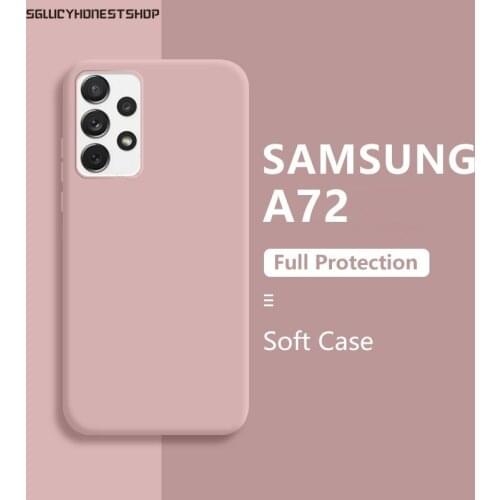 Origina Liquid Silicone Case For Samsung A52 A72 A42 A12 5G A21S A71 A51 4G A31 A41 For Samsung S20 FE S21 Plus Ultra M51 Cover