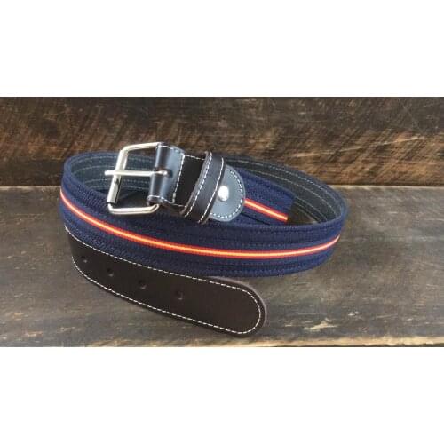 Belt Spain fabric and leather, Spanish flag