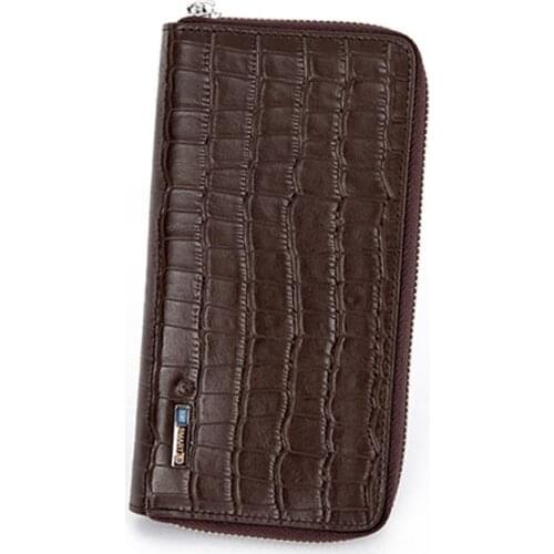 Smart Bluetooth Genuine Leather Luxury Brand Men Long Wallet Card Holder Soft Mens Purse Quality Slim Male Clutch Wallets