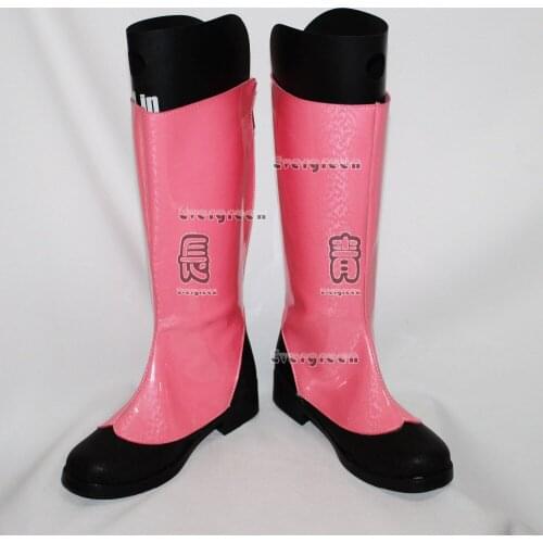 Card Captor Sakura Pink Long Girls Adult Cosplay Shoes Boots C006