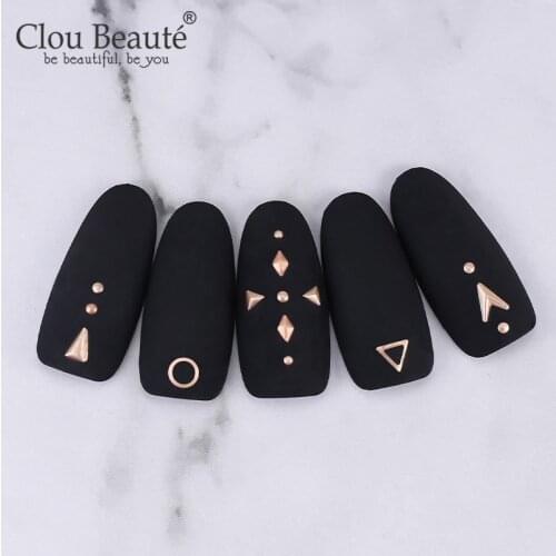 Clou Beaute Mixed Nail Rhinestone Small Irregular Drill 3D Nail Art Decorations Crystals Accessories Design Gold Sliver Series