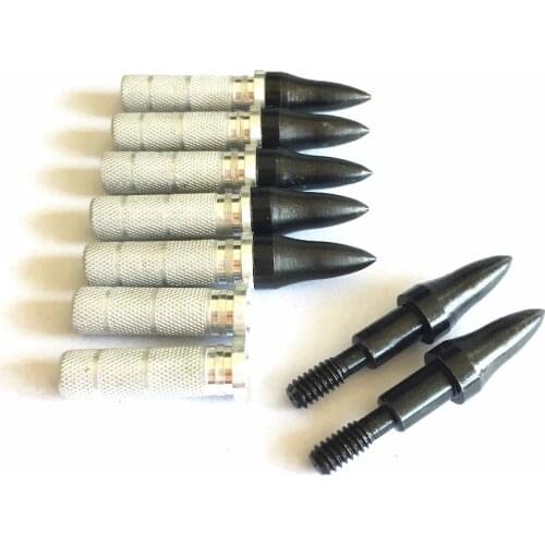24pcs Arrow Threaded Target Arrows Points +6mm Aluminium Arrow Insert For Fiberglass Canbon Arrow Hunting Archery
