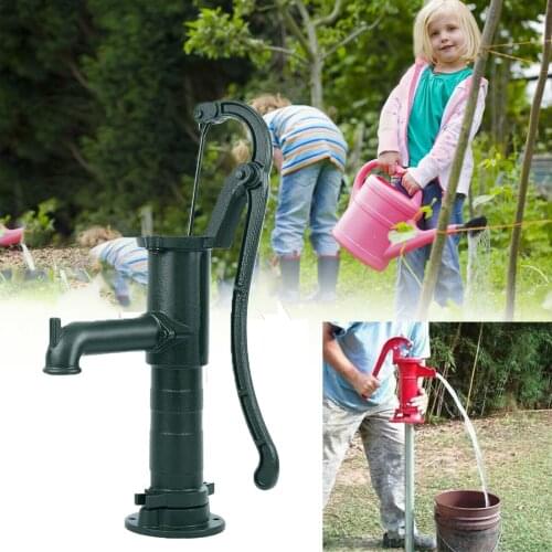 Honhill Heavy Duty Hand Water Pump Well Pump Base Stand Watering for Ponds Garden Park Campsites