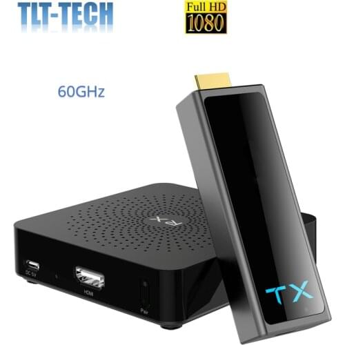 TLT-TECH W2H Mini2 Wireless 60GHz HDMI Transmitter Receiver Mini 2 30M HD 1080P Extender Feet Video Audio HDMI Sender Receiver
