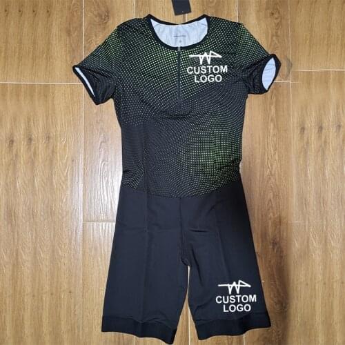 Triangle Break Wind Man Short Sleeves Tight Fast Running Speedsuit One Piece Suit Track & Field Singlet Customizable