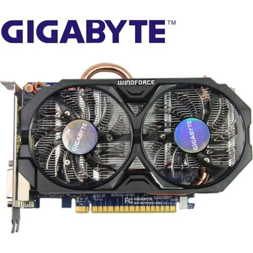 GIGABYTE GTX 750Ti 2GB Graphics Cards 128Bit GDDR5 GV-N75TOC-2GI GTX 750 Video Card for nVIDIA Geforce Ti Hdmi Dvi Cards Used