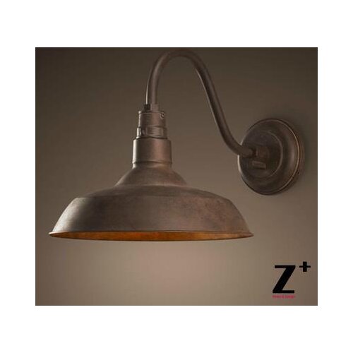 Industrial style vintage edison lamp antique finish hand made distressed finish wall lamp black and rust red made of iron