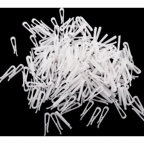 MagiDeal 200 Pieces Plastic Clip With Teeth folded shirts sleeves socks ties Clothes Pegs for Dress Shirt Garment Packaging