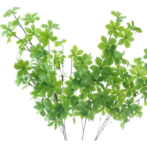 1Pc Artificial Plant Japanese Bell Multi-Leaf Spring Green Plastic Desktop Washable Eco-Friendly Home Decoration Floral