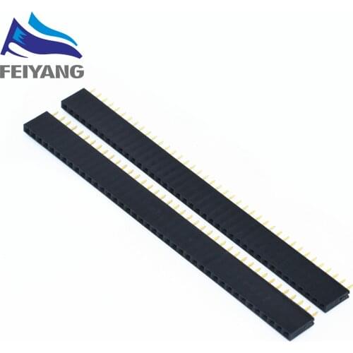 10PCS 2.54mm 40 Pin Stright Female Single Row Pin Header Strip PCB Connector PAIMU