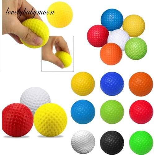 10pcs Foam Golf Hot-selling New Product Yellow/Red/Blue Sponge Outdoor Golf Toy Balls Children Chase and Dodge game