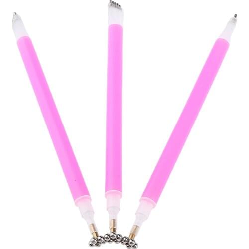 3pcs 3D Nail Art Pen Cats Eyes UV Gel Polish Brush DIY Tool