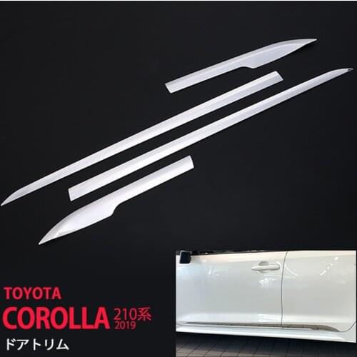 4PCS Car Decoration Exterior for Toyota Corolla E210 SUS304 Car Door Trim Protection Chrome Accessories for Cars