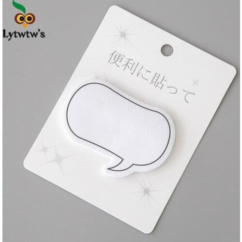 5 Piece Lytwtws Japanese Kawaii Dialog Sticky Notes Creative Post Notepad Filofax Memo Pads Office Supplies School Stationery