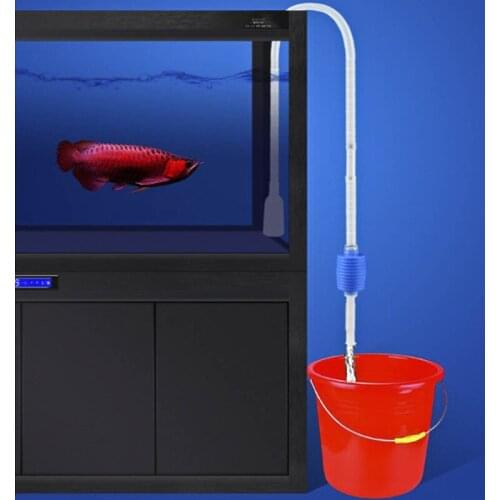 Fish Tank Cleaner Vacuum Pump Gravel Cleaner Home Sand Trap Filter Water Exchange Tool Suction Pipe Tube Aquarium Siphon Tube