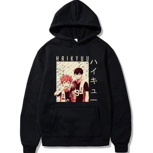 Anime Haikyuu Men Female Hoodies Autumn Daily Casual Pullover Sweats Hoodie Streetwear Japan Anime Hip Hop Streetwear Coat