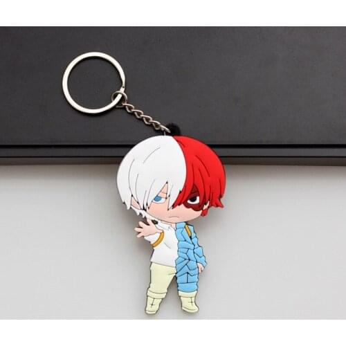 Anime My Hero Academia Keychain Boku No Hero Academia Midoriya Izuku Deku Cartoon Enamel Metal Plastic Key Chains Charm Pendant