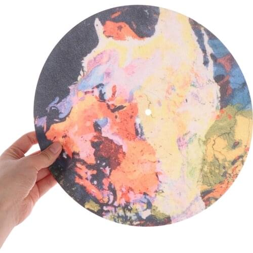 12inch Anti-Static Mixed Color Slipmat Record Mat Slipmat for Turntable Phonograph Accessories