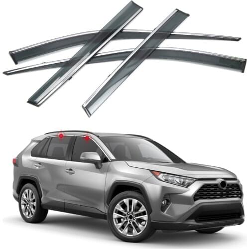 Car Accessories for Toyota RAV4 XA50 2019 2020 2021 Window Visor Rain Sun Shield Guard Deflector Trim 4pcs