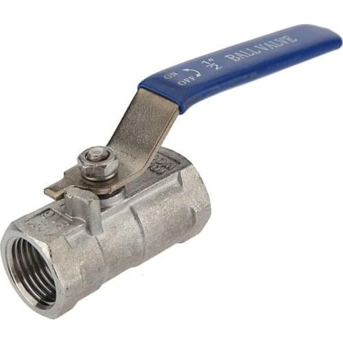 Free shipping Name:1/4" Dn8 1-piece Valve 304 Ball Valve, Thread Valve Stainless Steel Ball Valve