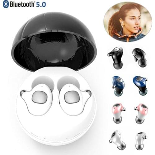 Bluetooth Earphones Wireless Mini In ear Headset Noise Cancelling TWS Earbuds with Mic for iPhone Samsung LG Android Universal