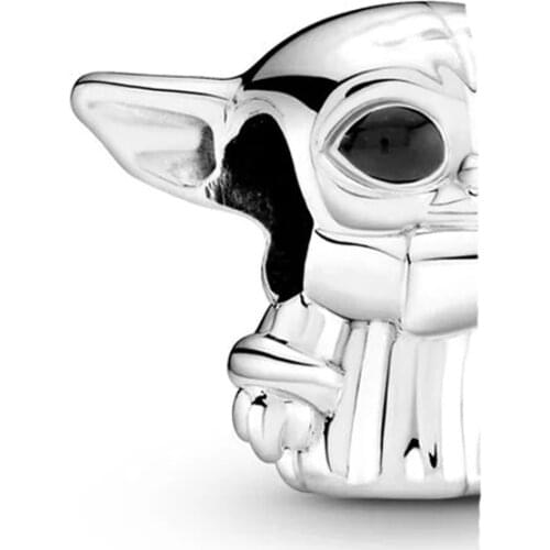 Authentic 925 Sterling Silver Bead Star Wa The Child Baby Yod Charm Fit Fashion Women Pandora Bracelet Bangle Gift DIY Jewelry