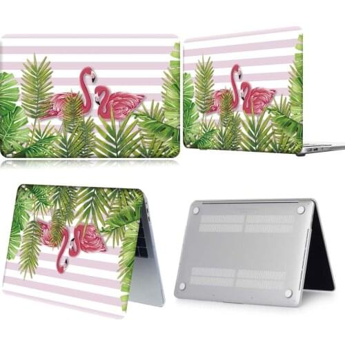 Flamingo Pattern Laptop Case For Apple Macbook 12/Air 11 13 A2337/Pro 13(A2251 A2289) 15 16 PVC Cover For Pro 13 A2338
