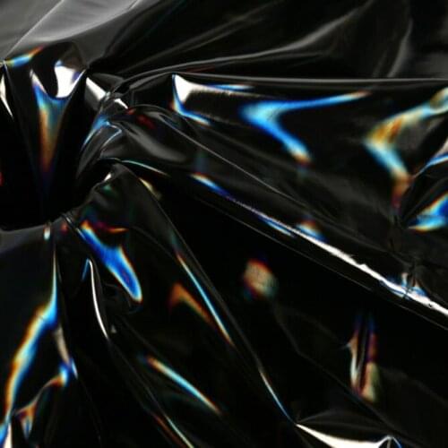 Black Holographic Fabric Nightclub 100*145cm