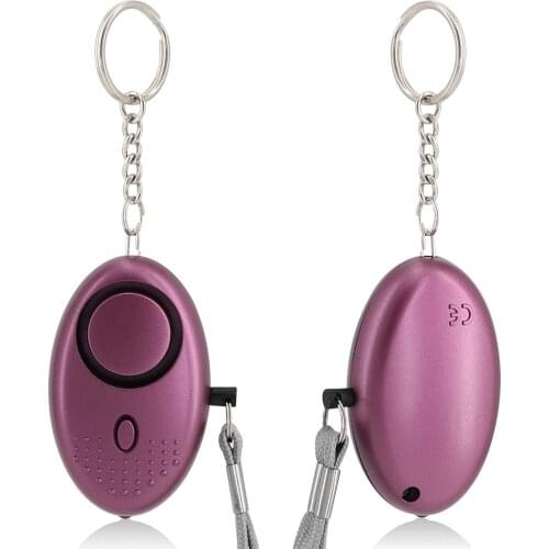 130db SLB Emergency Self-Defense Security Alarm Keychain with Mini LED Light for Women Girls Elderly Safety