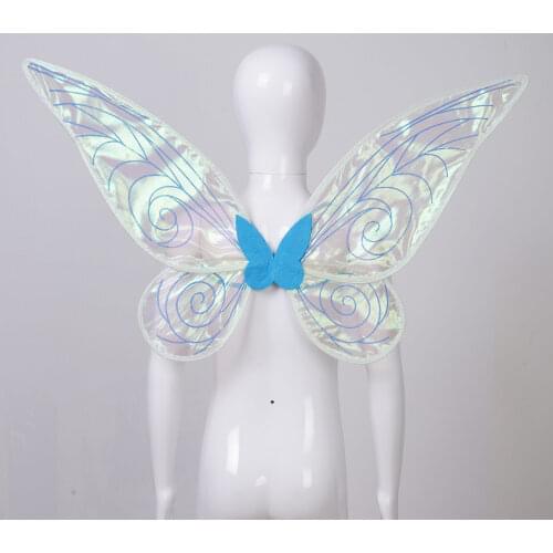 Children Angel Lovely Fairy Butterfly Wings Fancy Dress Princess Party Costume Gifts Girls Elf Stage Performance Wing